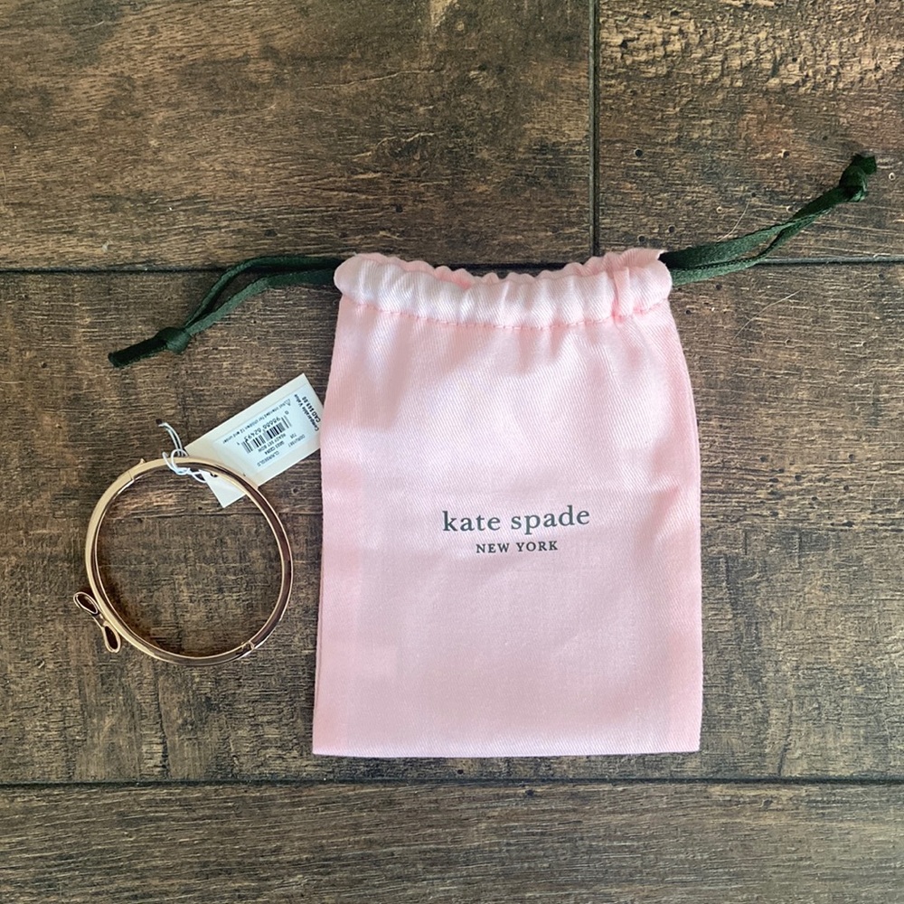 Kate Spade rose gold bow bracelet